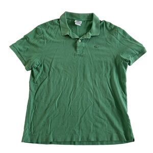 Lacoste Classic Regular Fit  Green Polo‎ Size 6. See Measurements.